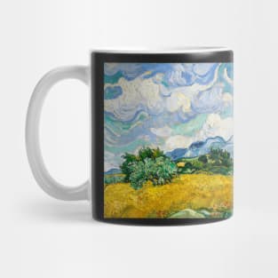 Wheat Field with Cypresses (1889) by Vincent Van Gogh. Mug